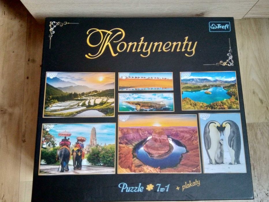 puzzle 7w1 KONTYNENTY