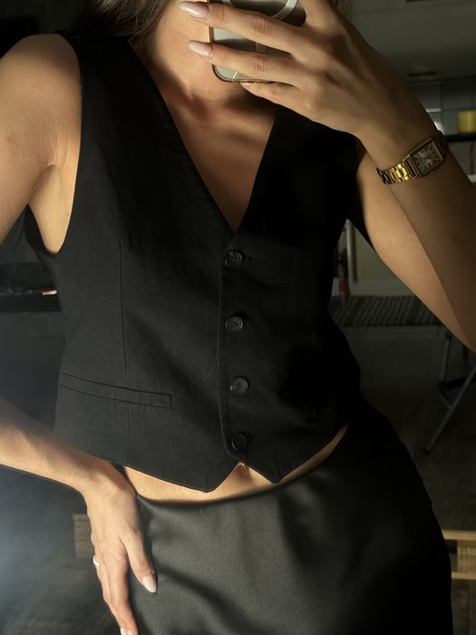 Жилет zara вкорочений