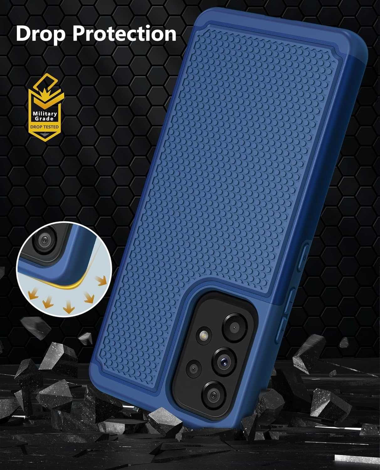 Punbor etui Samsung Galaxy A53 5G mocne antypoślizgowe szkło