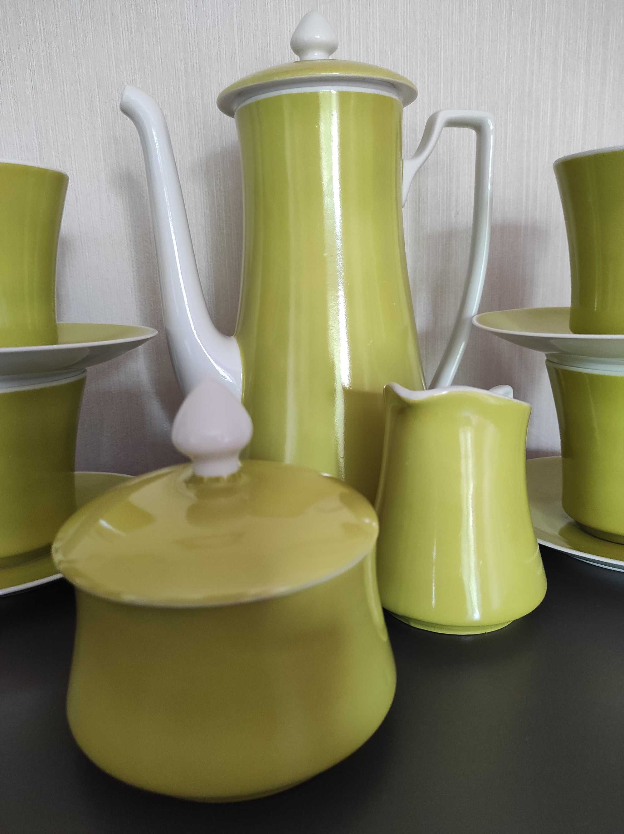 Serwis do kawy, stara porcelana Wałbrzych