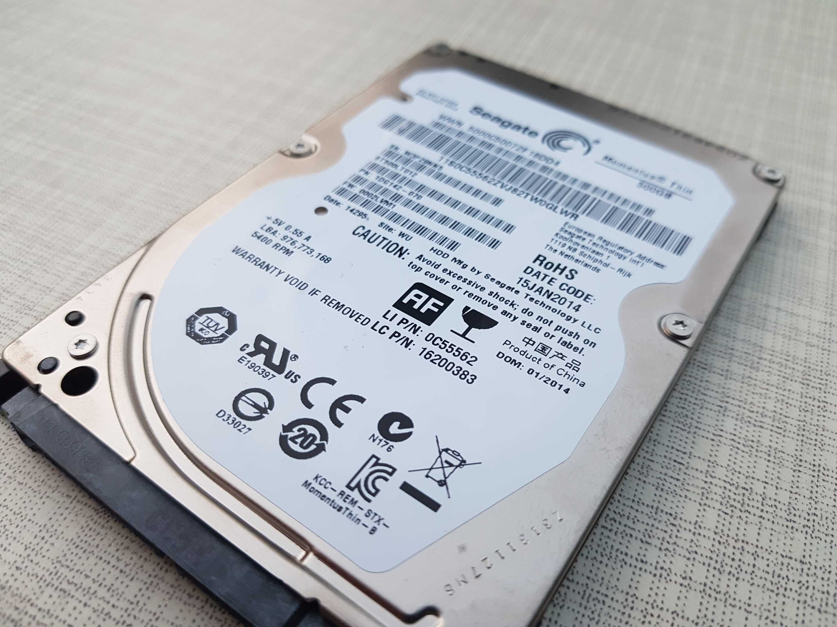 Жёсткие диски HDD 2.5, 3.5 Seagate 500Gb