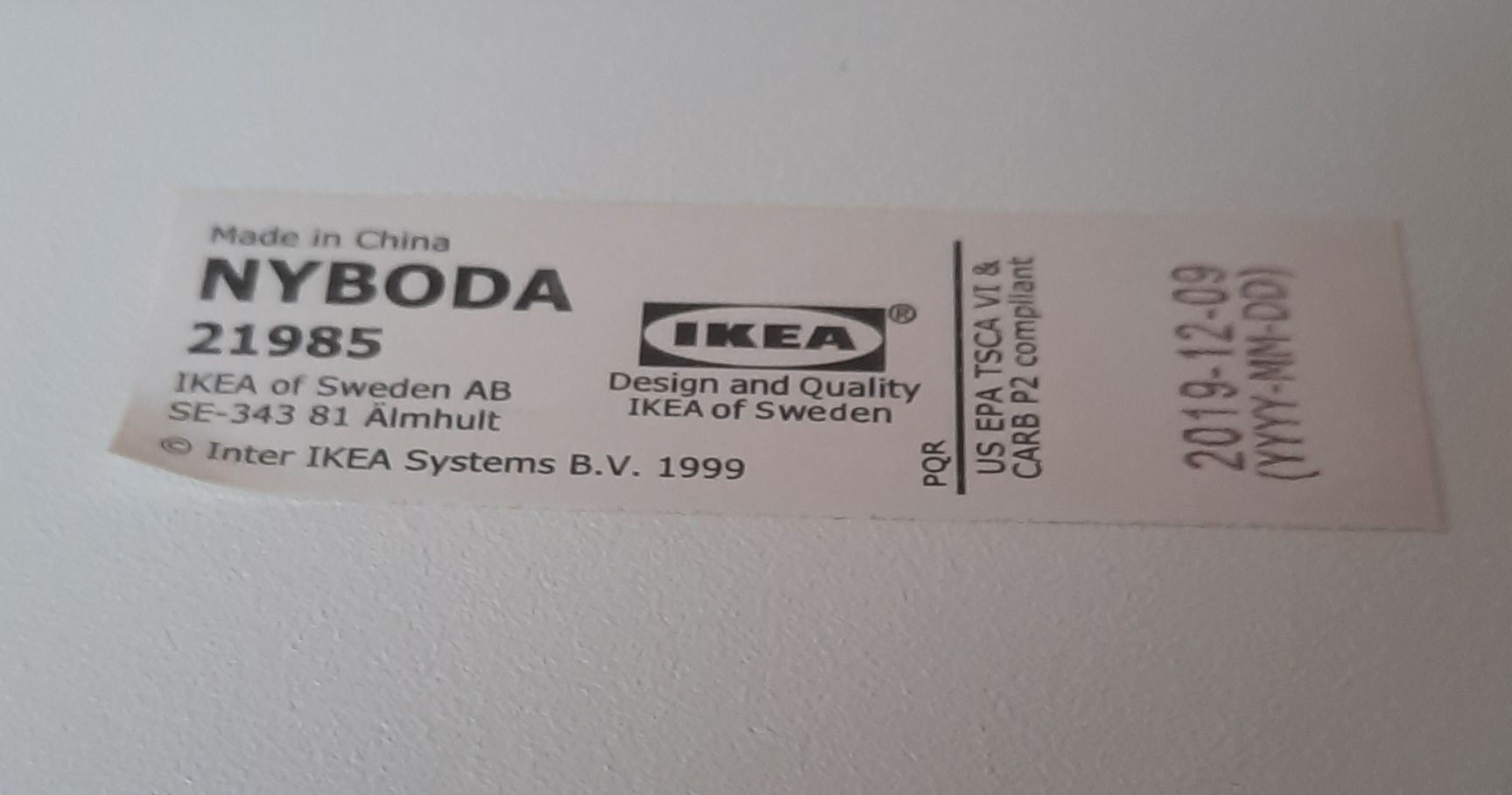 Stolik Ikea Nyboda bialy