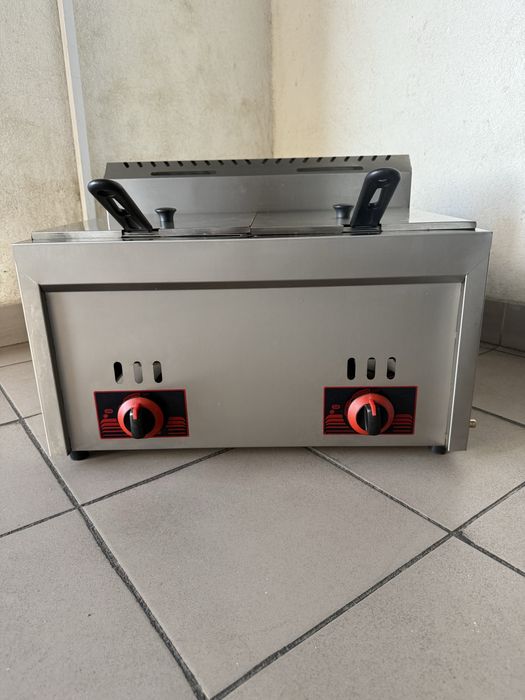 Фритюрниця Чебуречниця Газова Двохпостова Zuver 6+6 літрів!!!