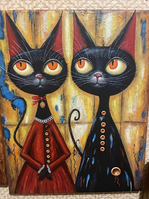 Картина холст масло.