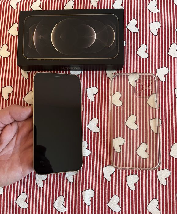 Okazja jak nowy iPhone 12 pro gold  256 gb zestaw