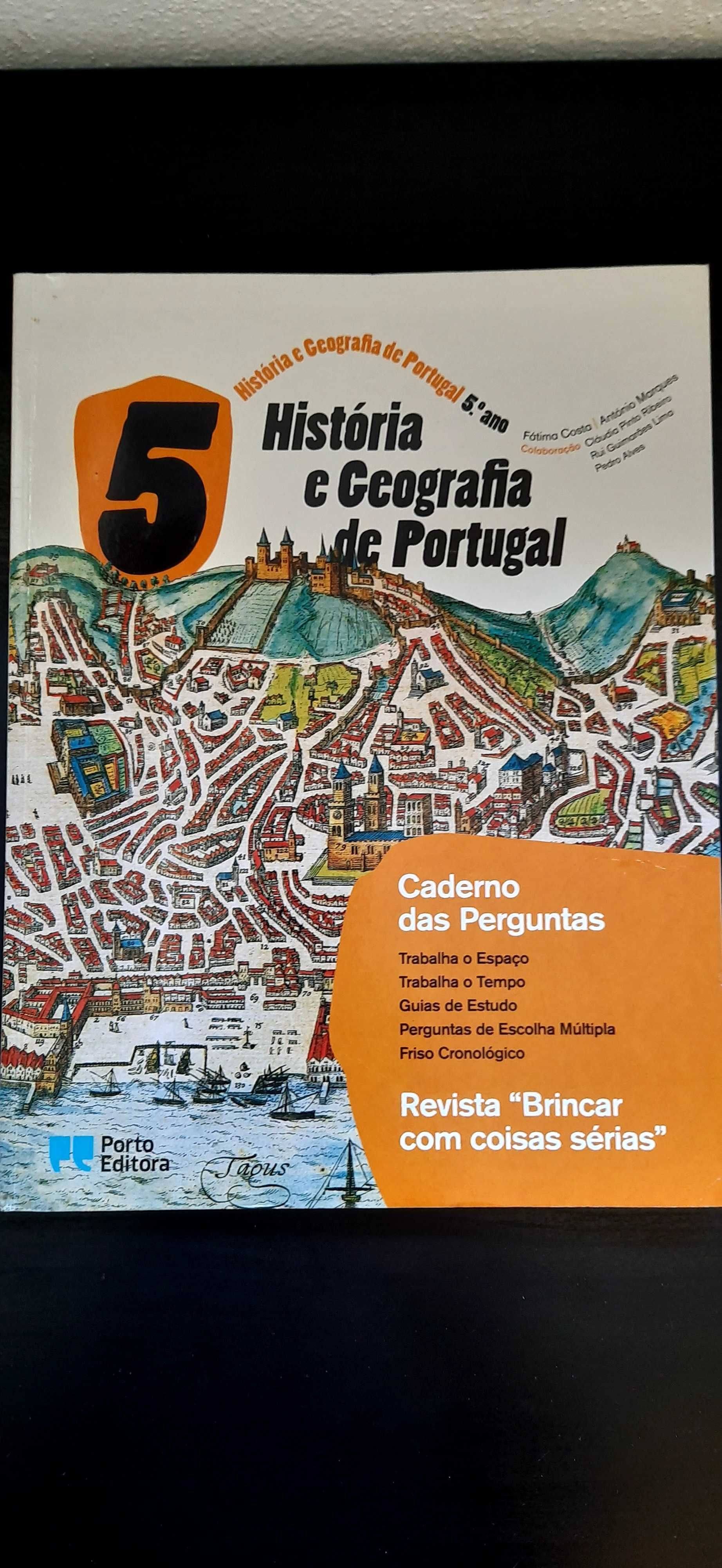 Historia e Geografia de Portugal, 5 ano, caderno, pouco usado