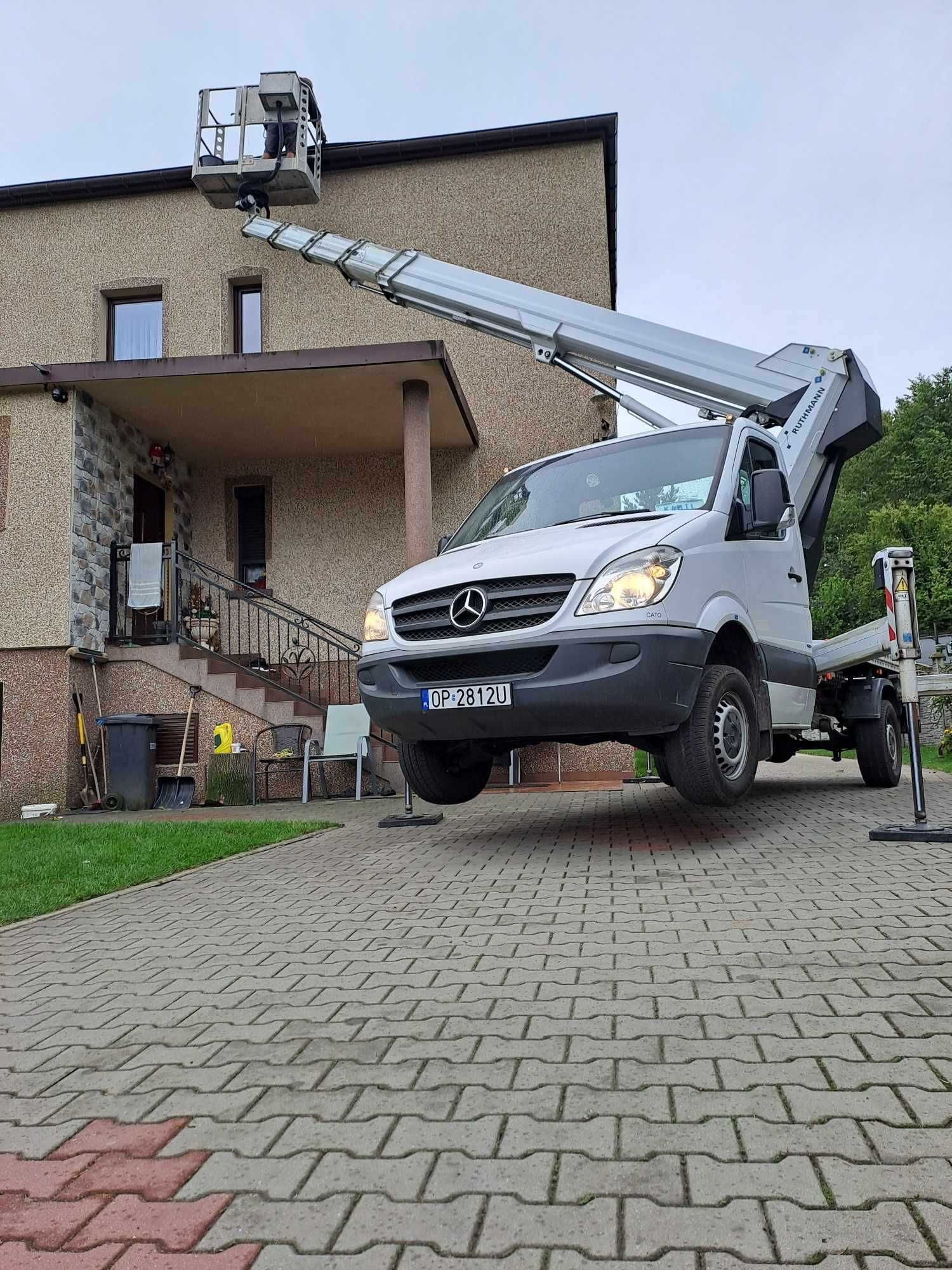 Wynajem podnośnika - zwyżki z operatorem  Ruthmann 27 Metrów Do 3500t