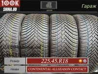 Шины БУ 225 45 R 18 Continental AllSeason Contact Резина Всесезонная