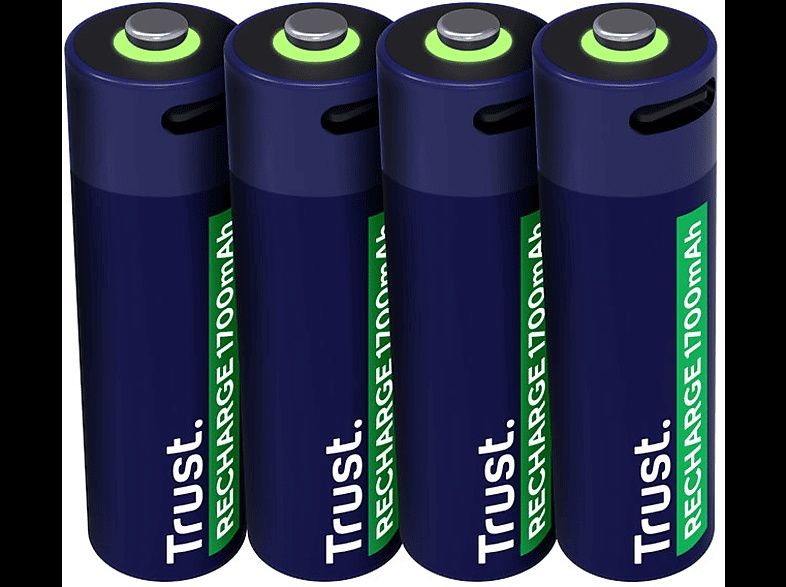 Akumulatorki AA 1700 mAh USB-C TRUS 4 sztukiT
