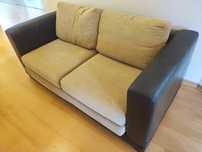 Sofa dwójka rozkładana z firmy Com40 kanapa skóra materiał