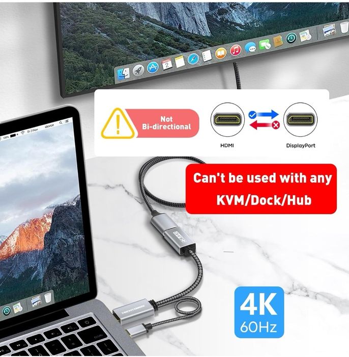 Adapter HDMI i USB na DisplayPort Techtobox