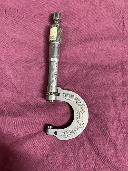 Микрометр винтажный Moore & Wright № 961B Made in Sheffield