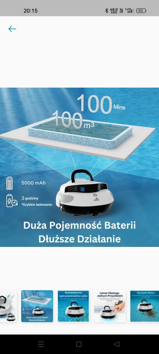 Odkurzacz basenowy