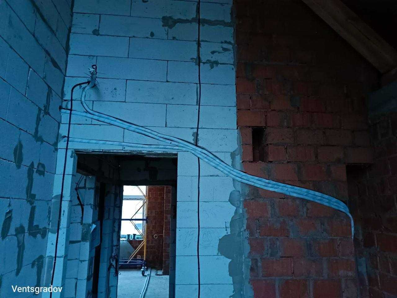 Закладка магістралі під кондиціонер. Продаж кондиціонерів. Монтаж.