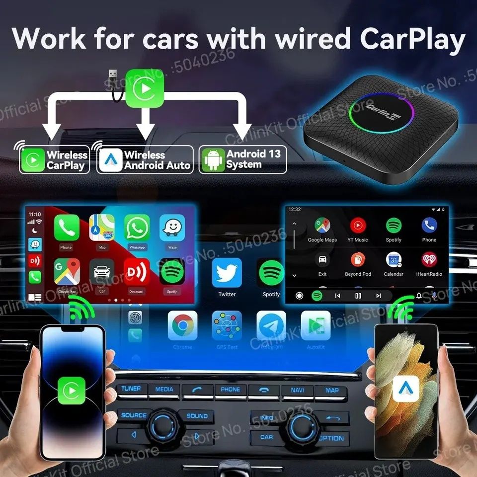 Carlinkit Ambient 8/128 Gb Androidauto Carplay адаптер для авто