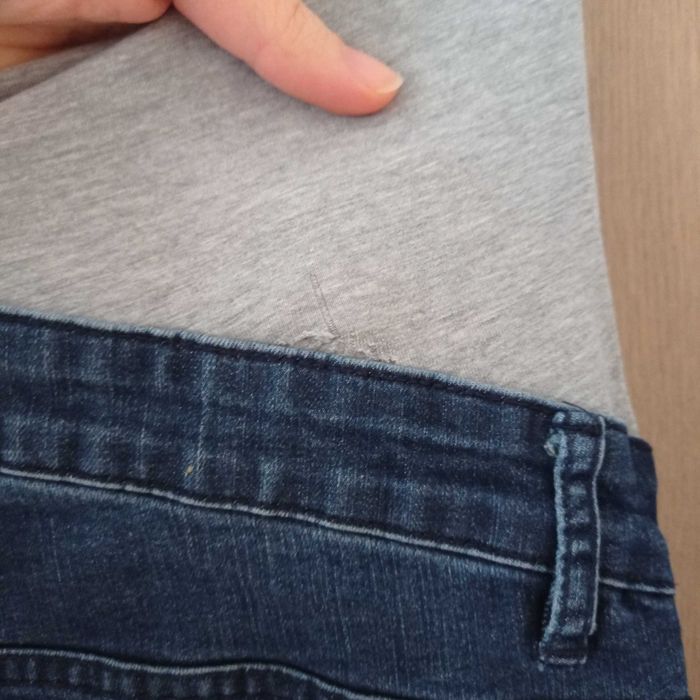 Spodnie ciążowe, granatowe jeansy, marka Esmara, rozm. 40