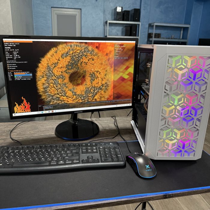 Стаціонарний блок 14 ядер Ігровий ПК Комп'ютер 32GB RAM Відеокарта 8GB