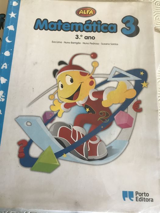 Manual escolar matemática 3 ano e livros de fichas