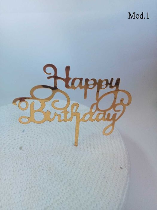 Golden Acrylic Cake Toppers64584425452291122