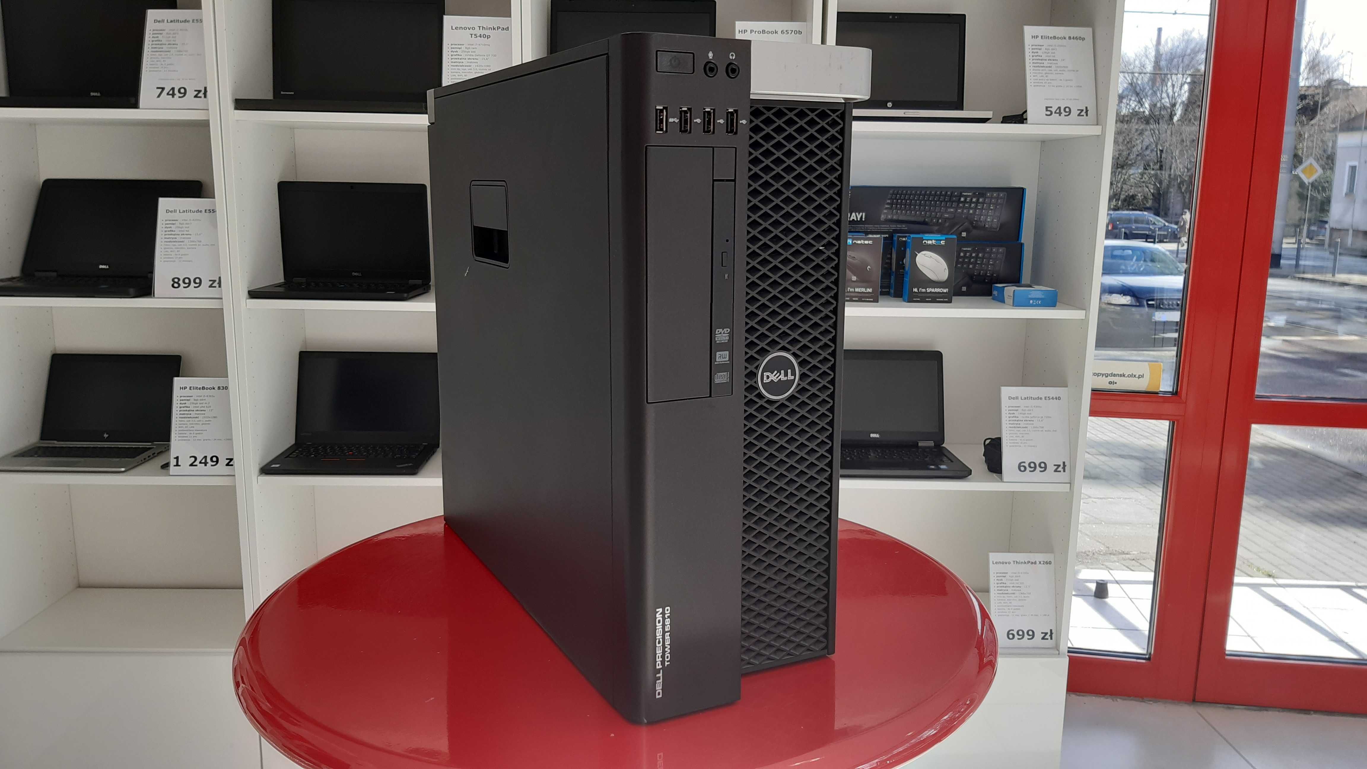 Komputer Dell Precision 5810 Xeon 16GB/512SSD/1024HDD GTX 1050ti FV23