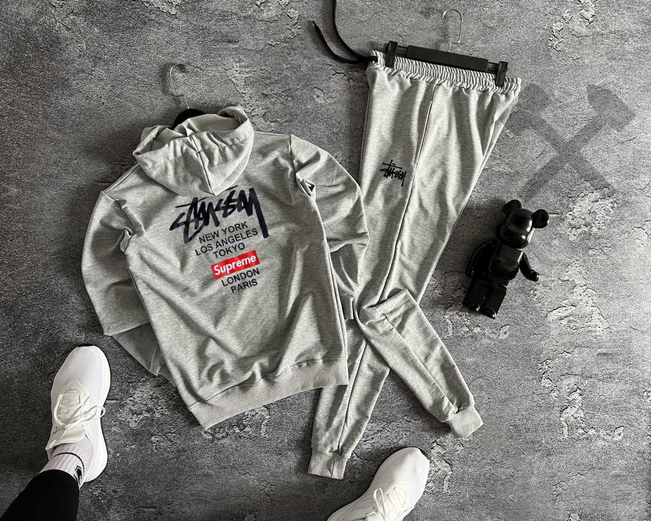 Спортивный костюм Stussy мужской весенний осенний Худи Штаны Стусси