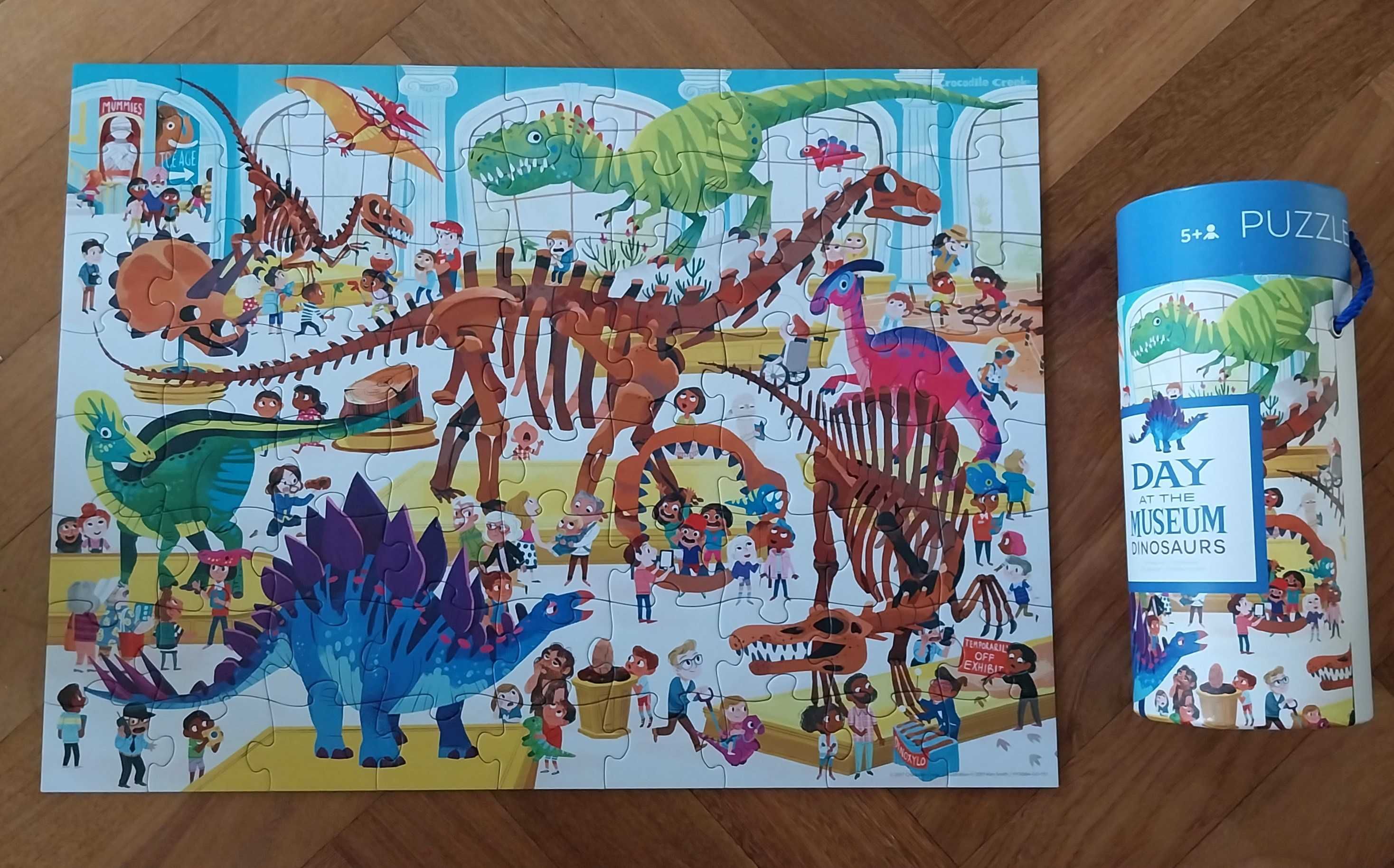 Puzzle "Day at the Museum: Dinosaurs" 72 Peças - Crocodile Creek