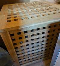 HOL stolik Drewno akacja Ikea kratka skrzynia