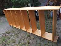 Regał drewniany (lite drewno sosnowe) wysoki 270 cm