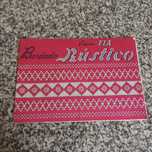 Antigo catálogo bordado rústico