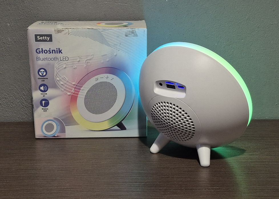 Głośnik Bluetooth LED SETTY Jak nowy!