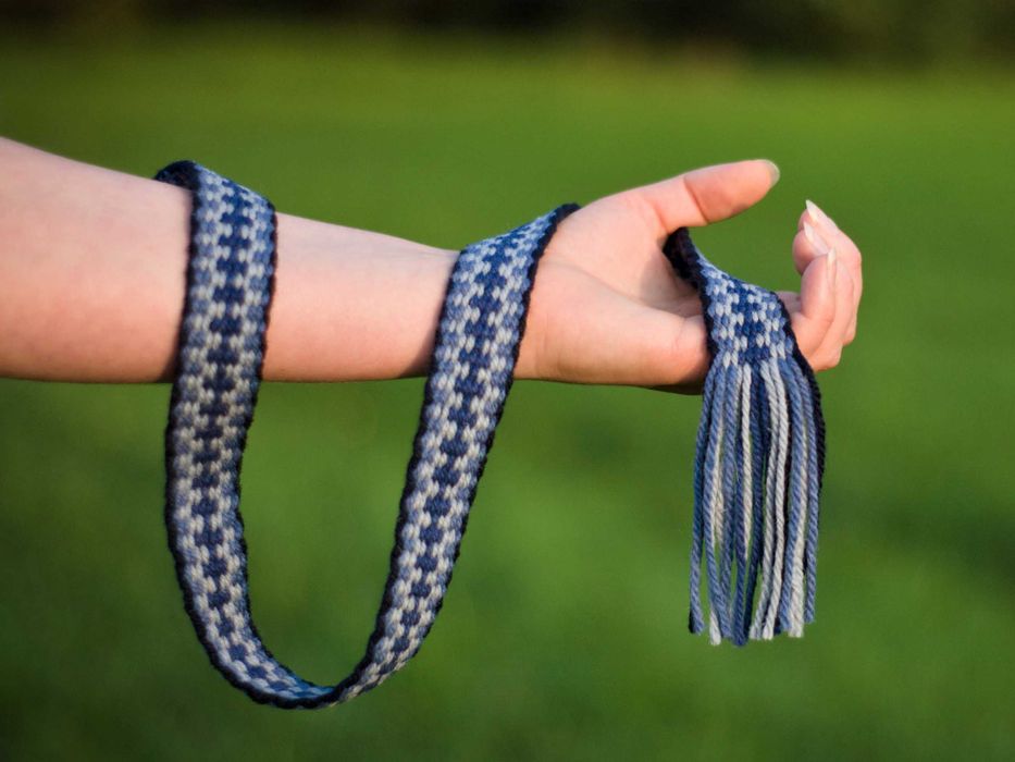 Wełniana krajka słowiańska / wikińska dla rekonstruktorów