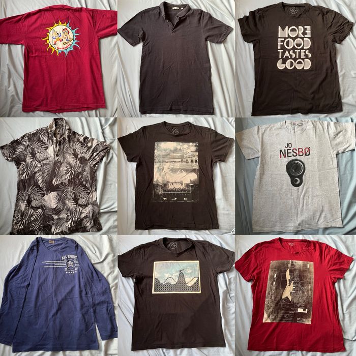 WIELKI ZESTAW 35 ubran czesc markowych levis wrangler champion bytom