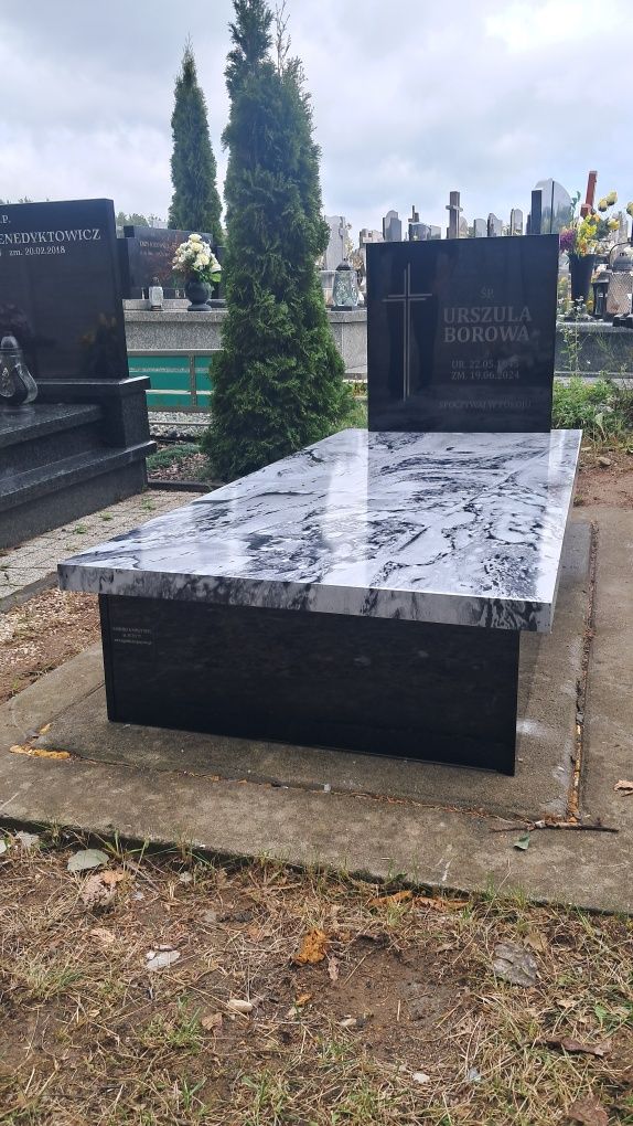 Nowoczesne Tanie Nagrobki Kompozytowe 6100 zł z montażem Cały Kraj.