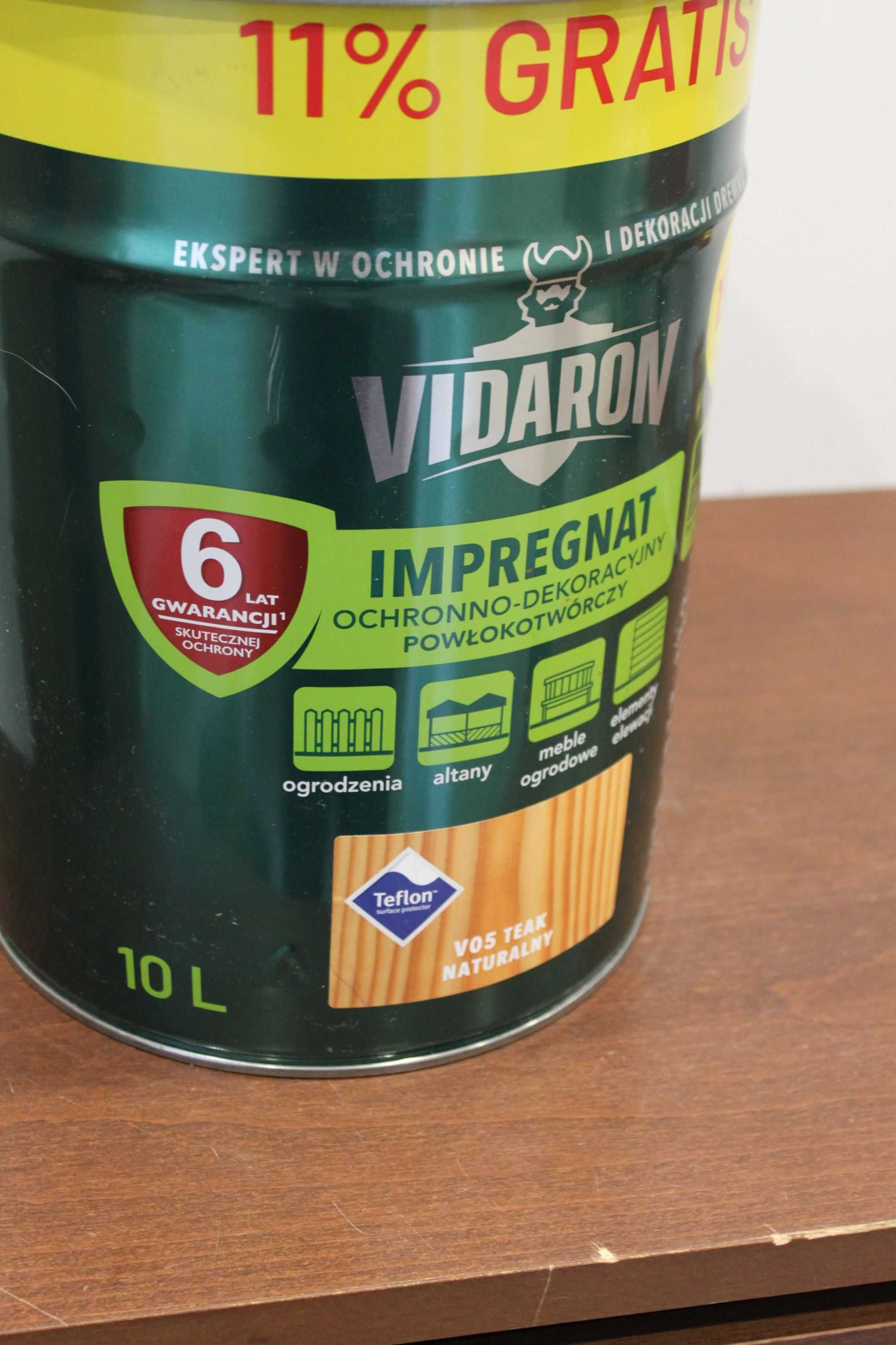 Vidaron impregnat ochronno - dekoracyjny kolor teak naturalny 10L
