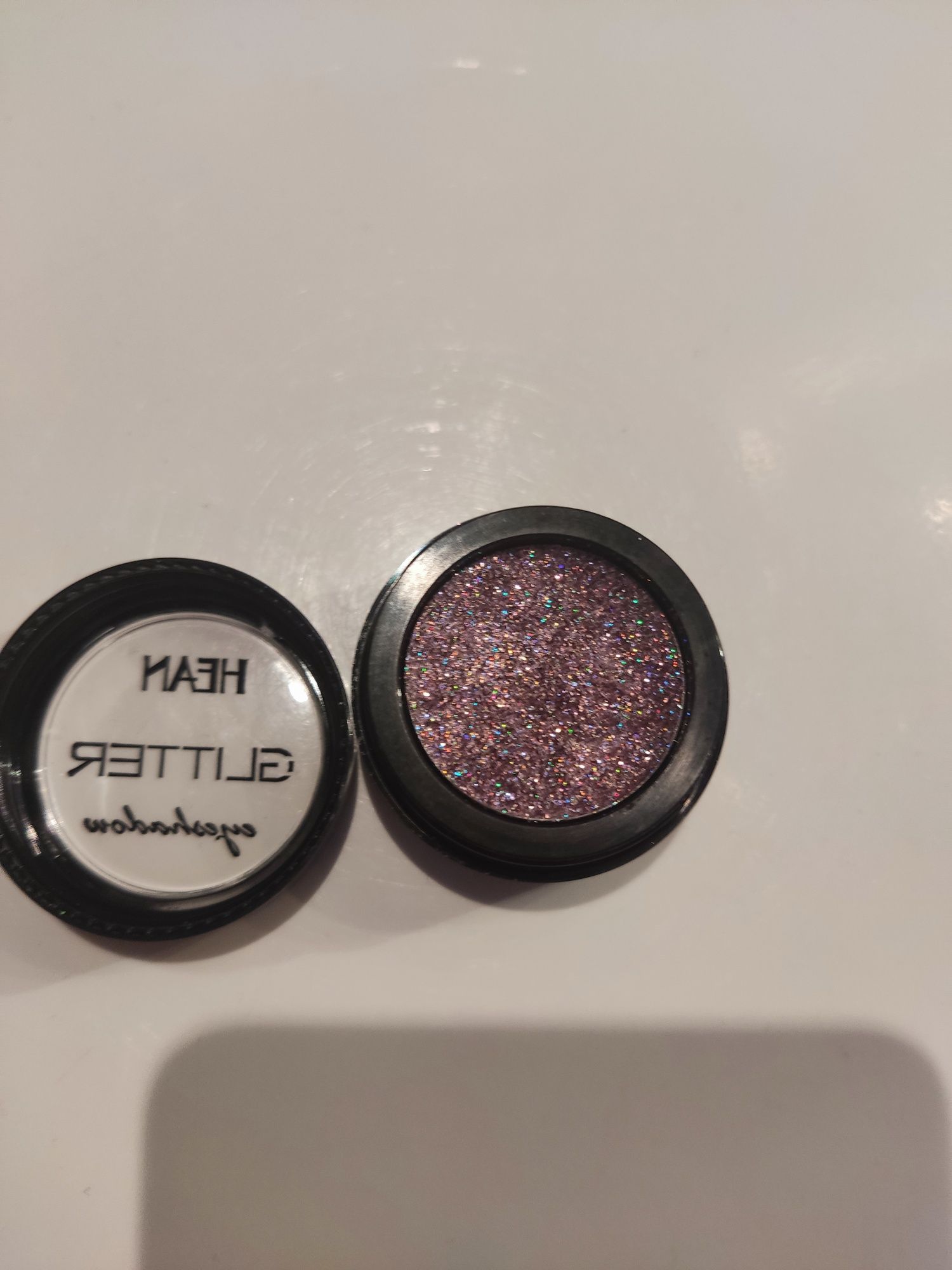 Тени для век и база 2 в 1 hean glitter eyeshadow блестки