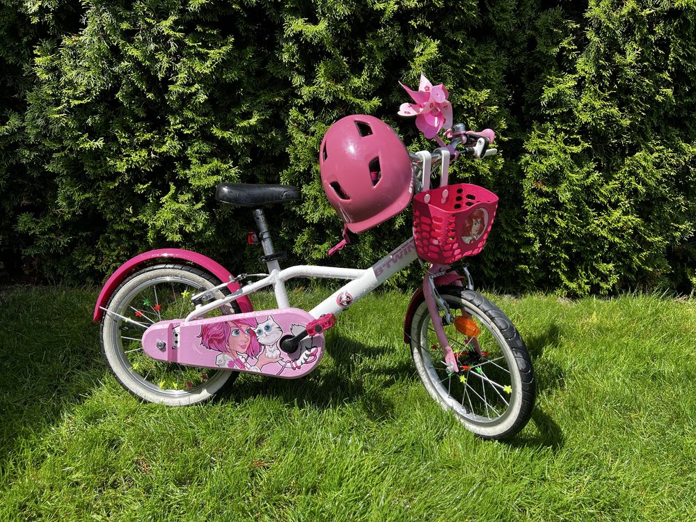 Rower dzieciecy 16 cali b twin Docto Girl 500 dziewczecy