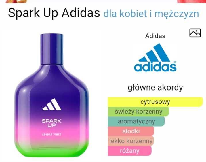 Perfumy unisex, damskie Adidas Vibes Spark up NOWE 50ml świeże