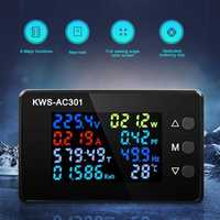 Keweisi KWS-AC301 вольтметр амперметр ватметр термометр AC 50-300В