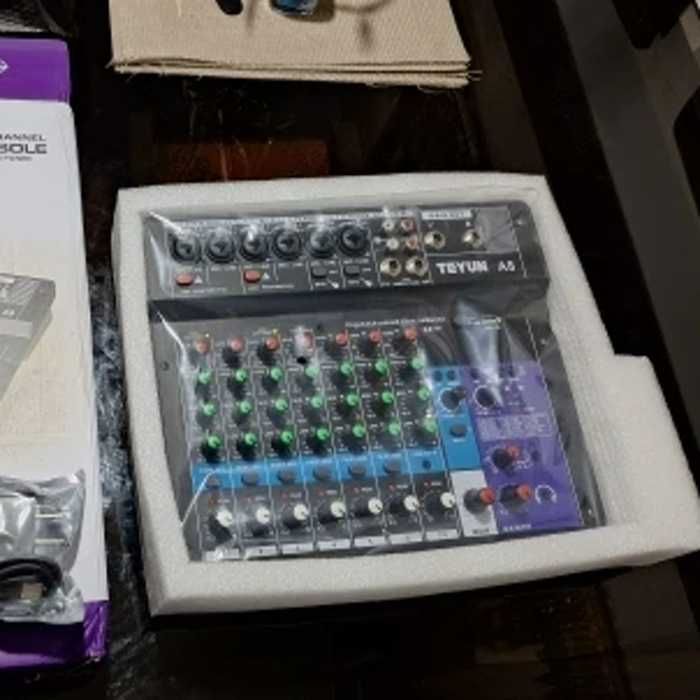 TEYUN A6/A8 – 8-канальний професійний аудіомікшер з 48V микшер USB