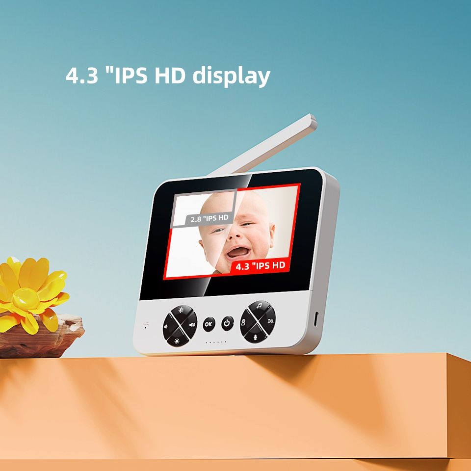 Відеоняня Baby Monitor C5 з поворотною камерою 4.3" екран