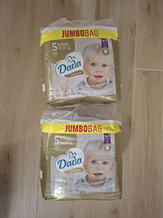 pieluchy Dada Extra Care Jumbo Bag rozmiar 5 - 15 do 25kg 68 sztuk 2 o