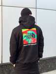 Худі The North Face box logo/ чорна кофта тнф/ чоловіче худі tnf з лог