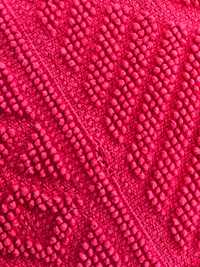 Dywan ręcznikowy łazienkowy - kolor malinowy czerwony