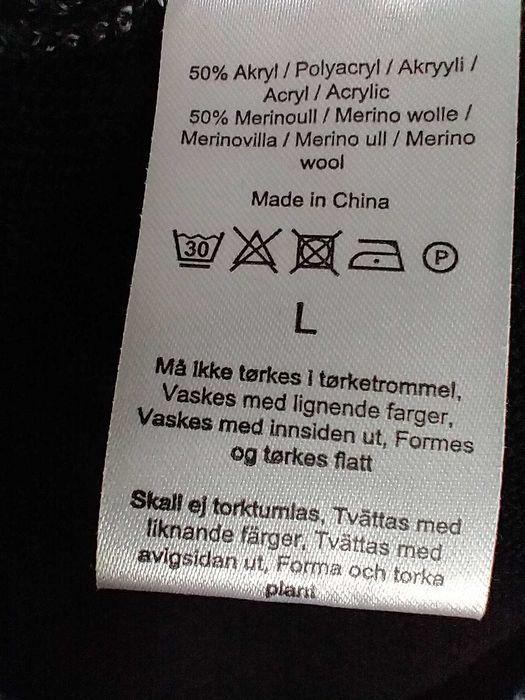 Nowy sweter Dressmann r.L wełna/akryl