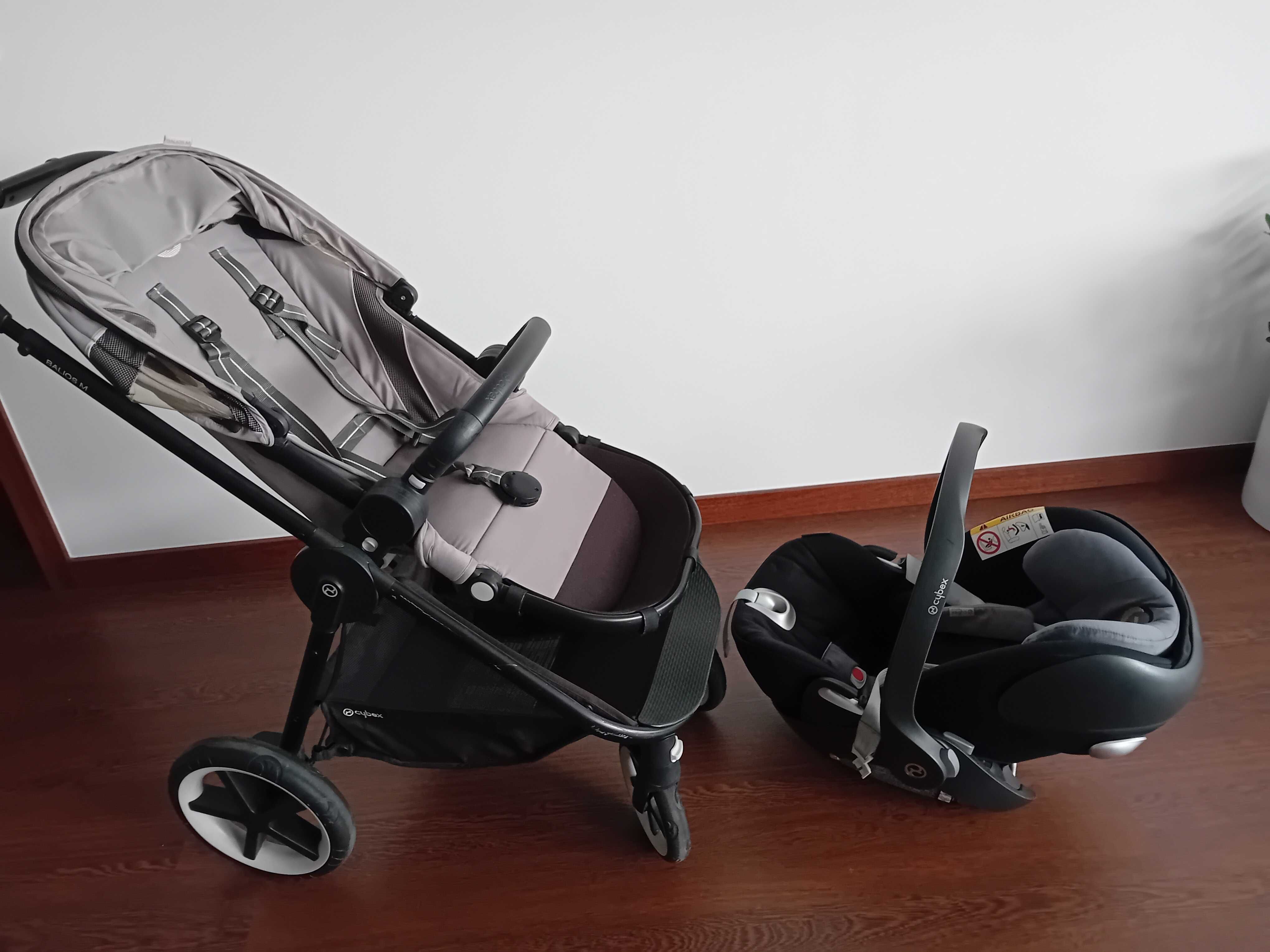 Babycoque e carrinho de passeio cybex