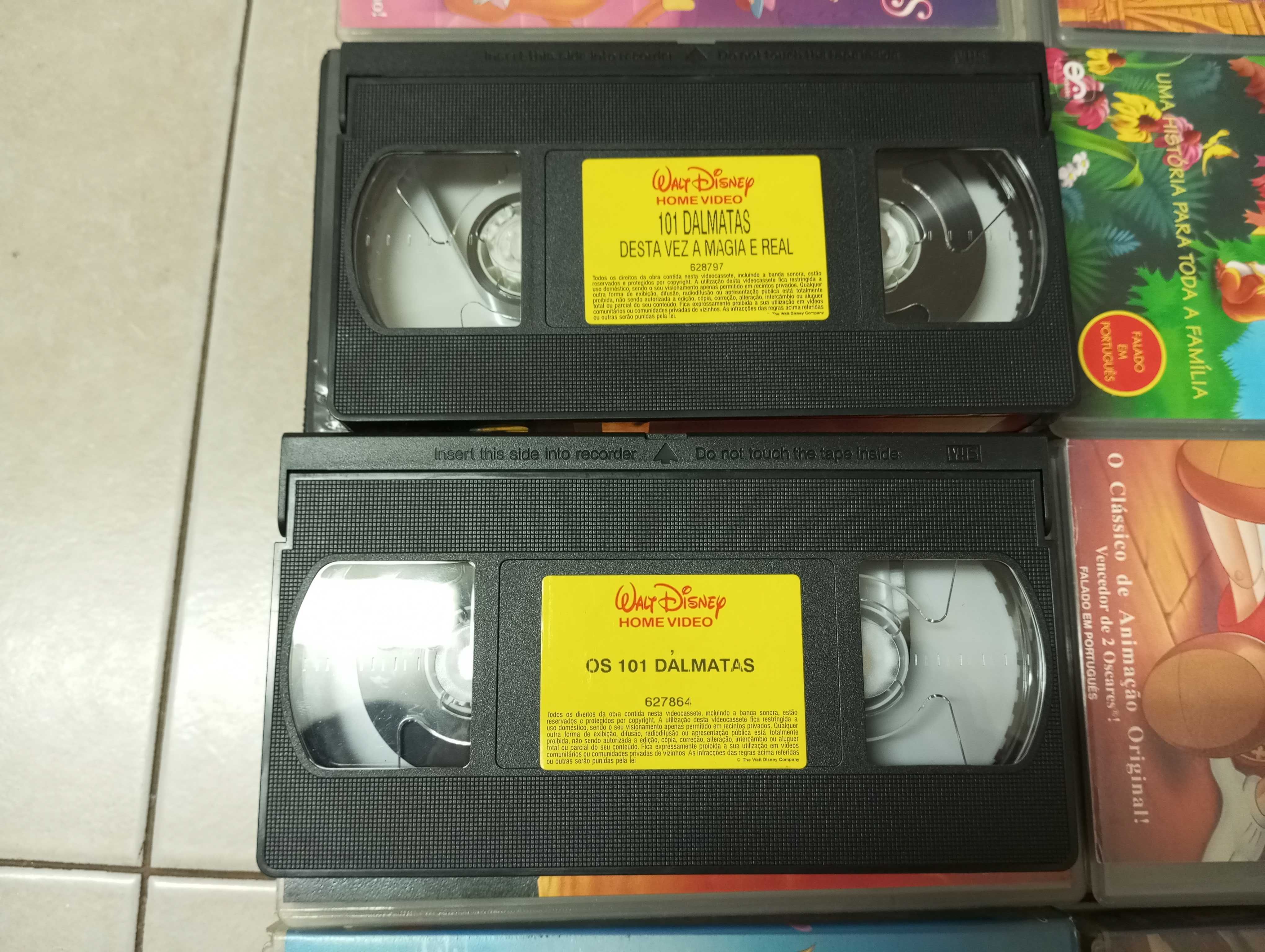 Lote cassetes video VHS criança.
