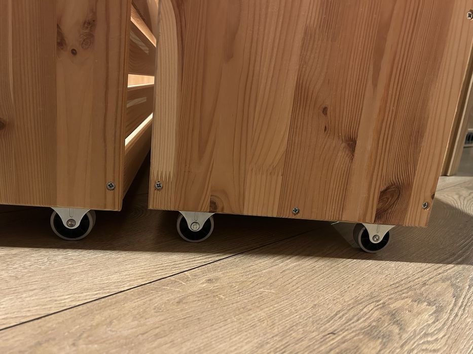 Ivar, 2 pojemniki z kółkami, sosna, Ikea