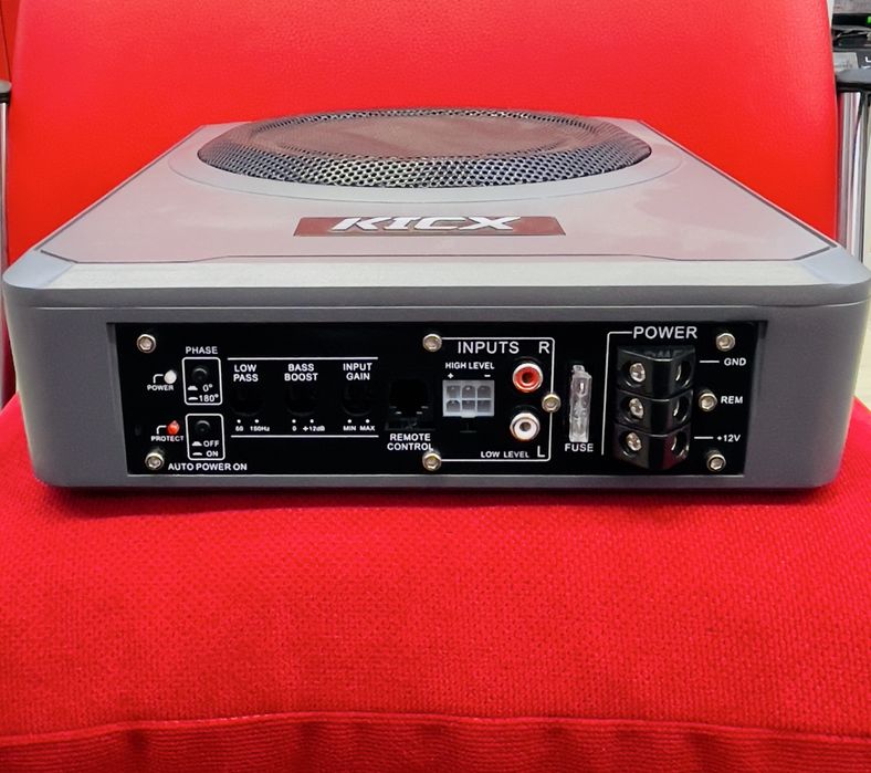 Сабвуфер під сидіння Kicx Q200BA/300/600Вт АКТИВНИЙ