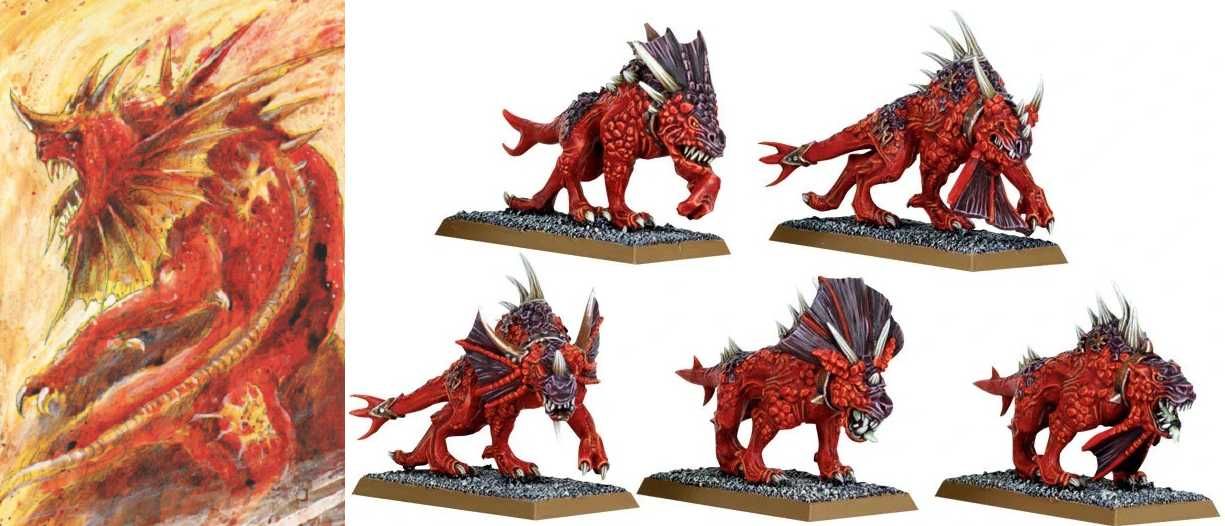 Warhammer Battle: 4 Flesh Hounds of Khorne, 2006 r.