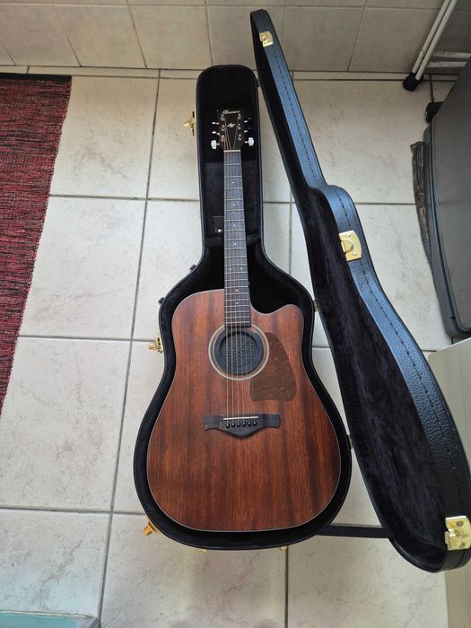 Guitarra Acústica Ibanez AW54 CE  OPN + Estojo Rigido Dreadnought